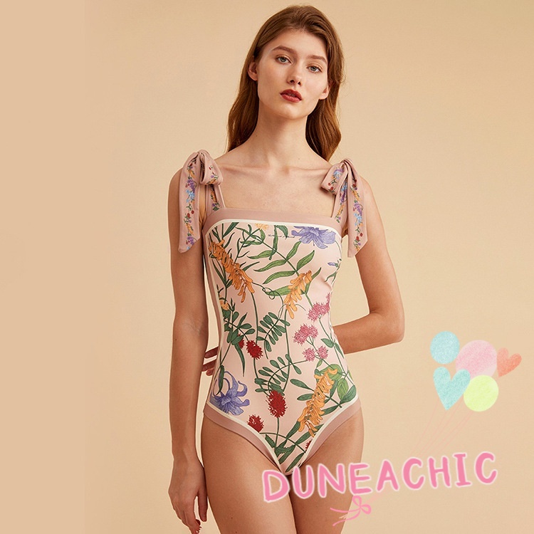Đồ bơi một mảnh DUNEA in họa tiết cổ điển dành cho nữ có size lớn