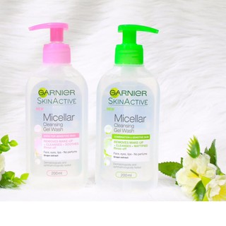 Gel rửa mặt tẩy trang garnier micellar skinactive cleansing gel wash.