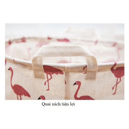 Giỏ đựng quần áo bằng vải gấp gọn tiện dụng