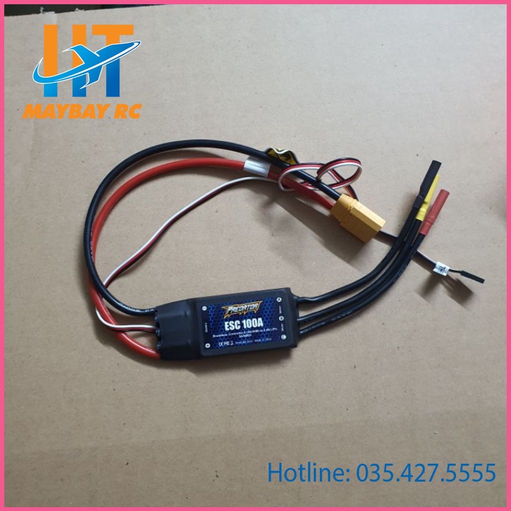 Bộ điều tốc ESC 100A FMS thích hợp Fan 80mm máy bay rc