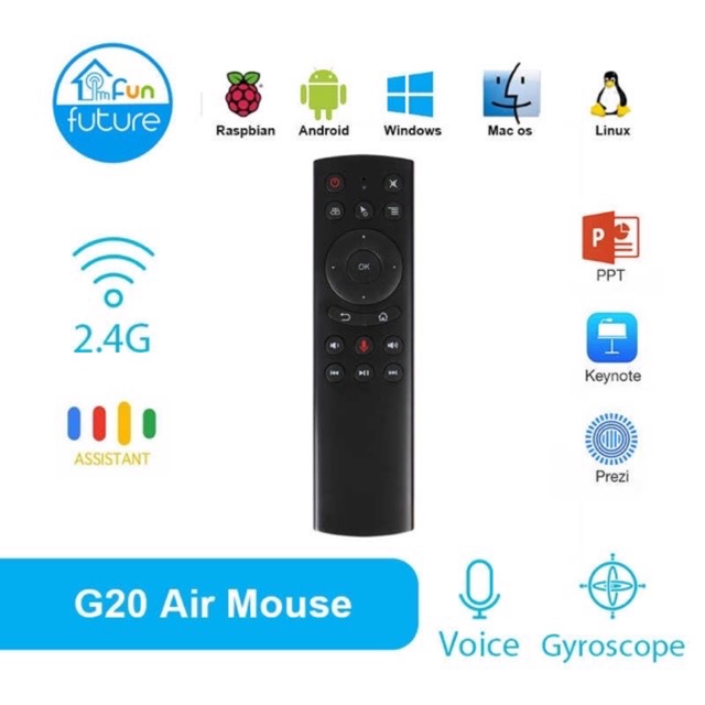 Điều khiển tìm kiếm bằng giọng nói - Remote chuột bay G20S