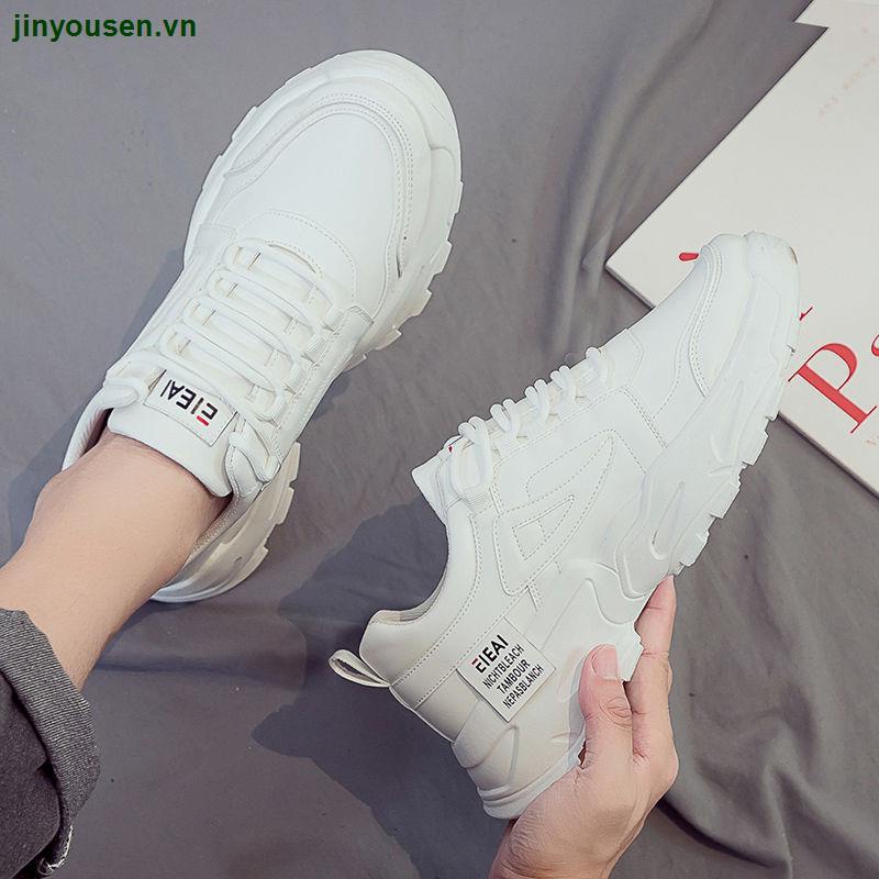 Giày thể thao vải canvas độn đế tăng chiều cao phong cách mùa hè thời trang năng động cho nam