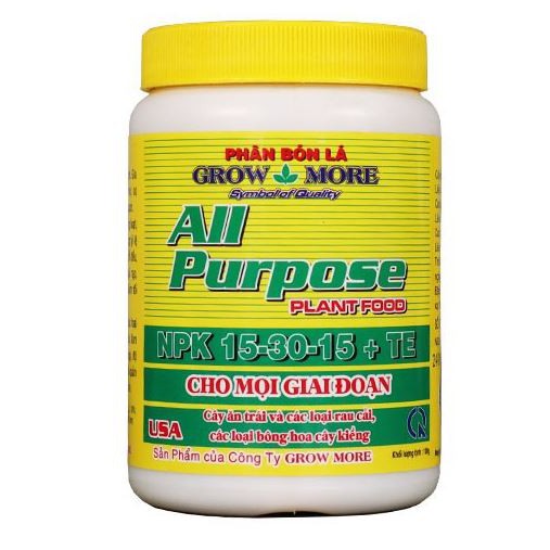 GrowMore NPK All Purpose 15-30-15+TE 100gr - Phân bón lá Grow More tốt cho mọi giai đoạn sinh trưởng