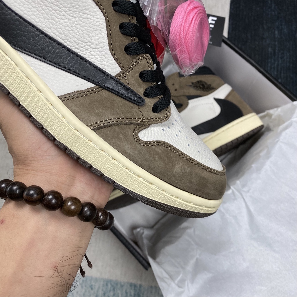 Giày sneaker Jordan 1 high x Travis Scott (Nâu/Đen) - Hype Sneaker | High quality