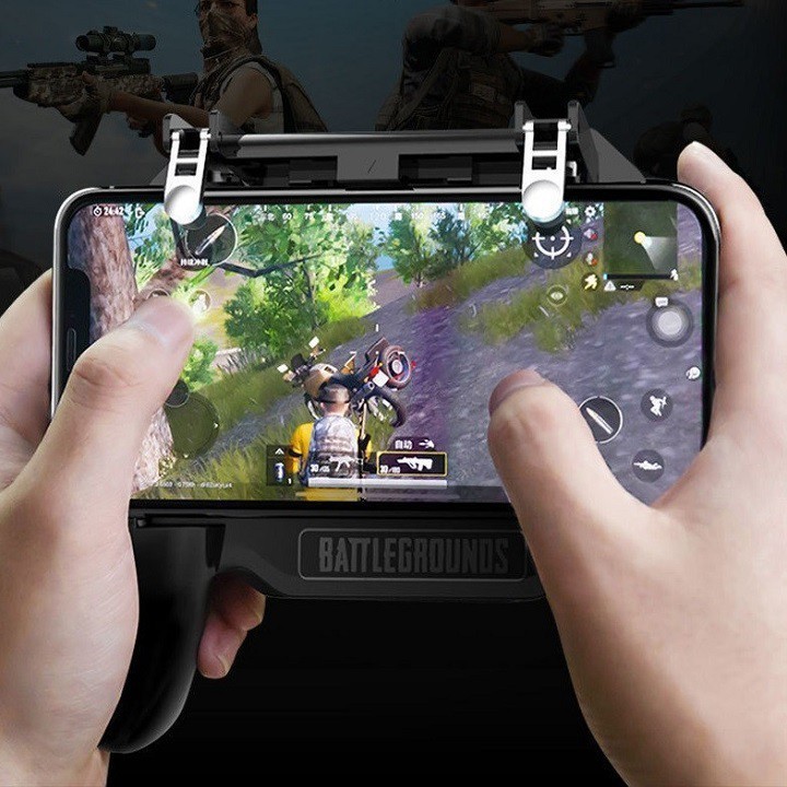 Tay Cầm Chơi Game PUBG Tích Hợp Tản Nhiệt Và Sạc Dự Phòng Cho Điện Thoại IP Android