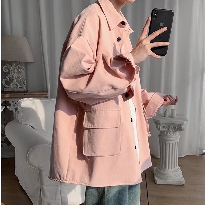 Áo Khoác Nam Mỏng Trơn áo khoát nam Dáng Rộng áo khoác nữ Phong Cách Hàn Quốc áo khoác gió nam Thời Trang áo khoác gió nữ Unisex
