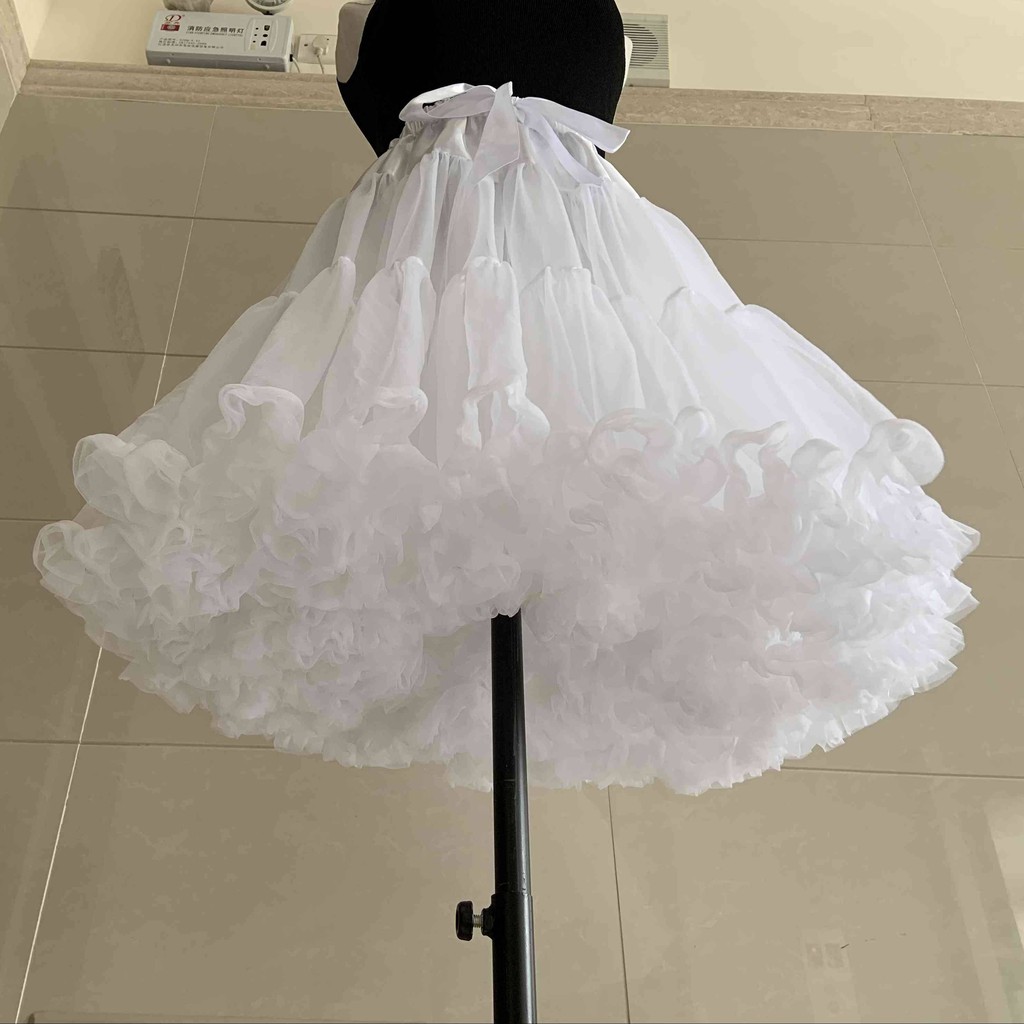 Chân Váy Cotton In Hình Đám Mây Phong Cách Lolita Đáng Yêu