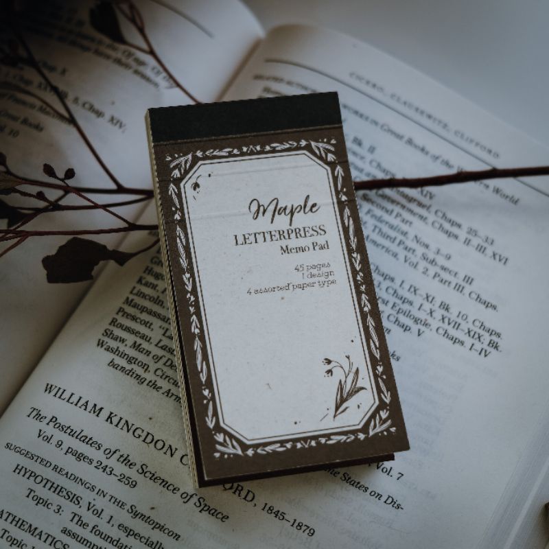 𝓚𝓻𝓲𝓼𝓷𝓪.𝓻𝓸𝓸𝓶 ♡ Hãng Meow Illustration- Set 4 tờ giấy note trang trí 𝑴𝒂𝒑𝒍𝒆 𝑳𝒆𝒕𝒕𝒆𝒓𝒑𝒓𝒆𝒔𝒔