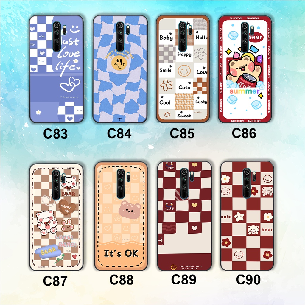 Ốp lưng Xiaomi Redmi 8 / Redmi Note 8 pro / Redmi 9 trái tim mặt cười, gấu cute thể thao cá tính