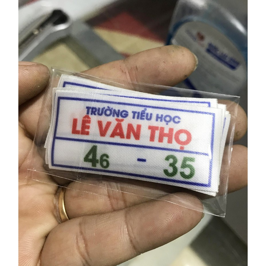 Phù Hiệu, bảng tên Học Sinh ủi áo, tên cho bé, cho công nhân, nhân viên Set 24 cái - Hàng Đặt Theo Yêu Cầu