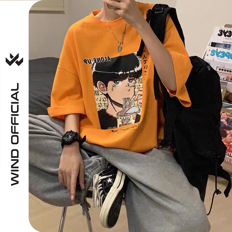 Áo thun tay lỡ WIND phông unisex form rộng Boy Mỳ nam nữ ulzzang oversize