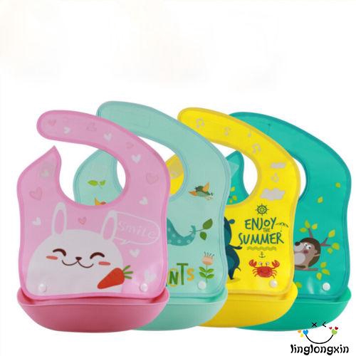 Yếm Ăn Bằng Silicon Chống Thấm Nước Cho Bé