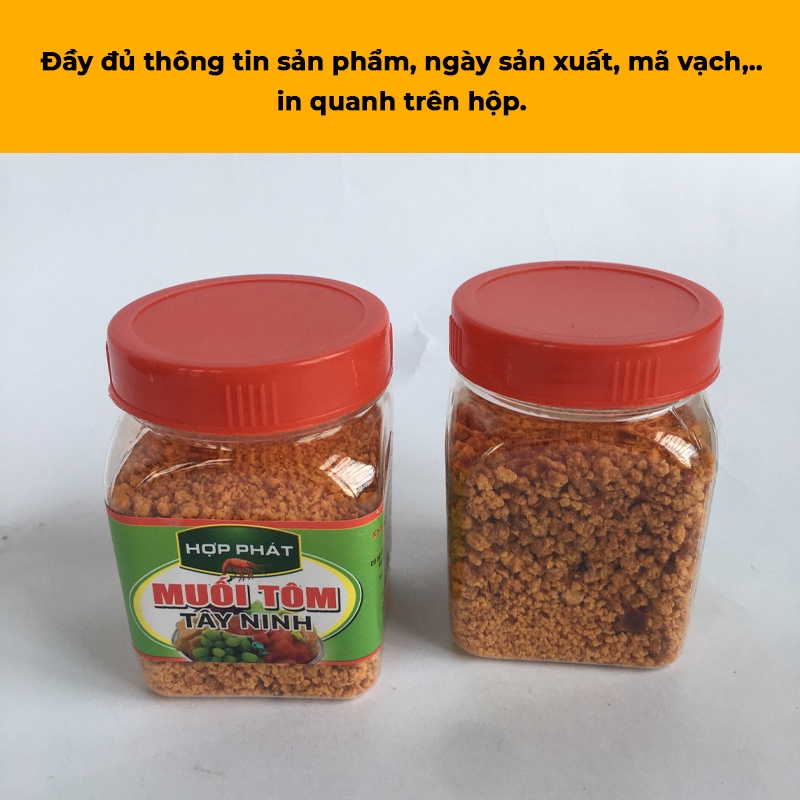 Muối tôm Tây Ninh loại 1 hạt to Hòa Phát siêu cay hủ 100gr ăn trái cây đặc sản Tây Ninh thơm ngon an toàn vệ sinh