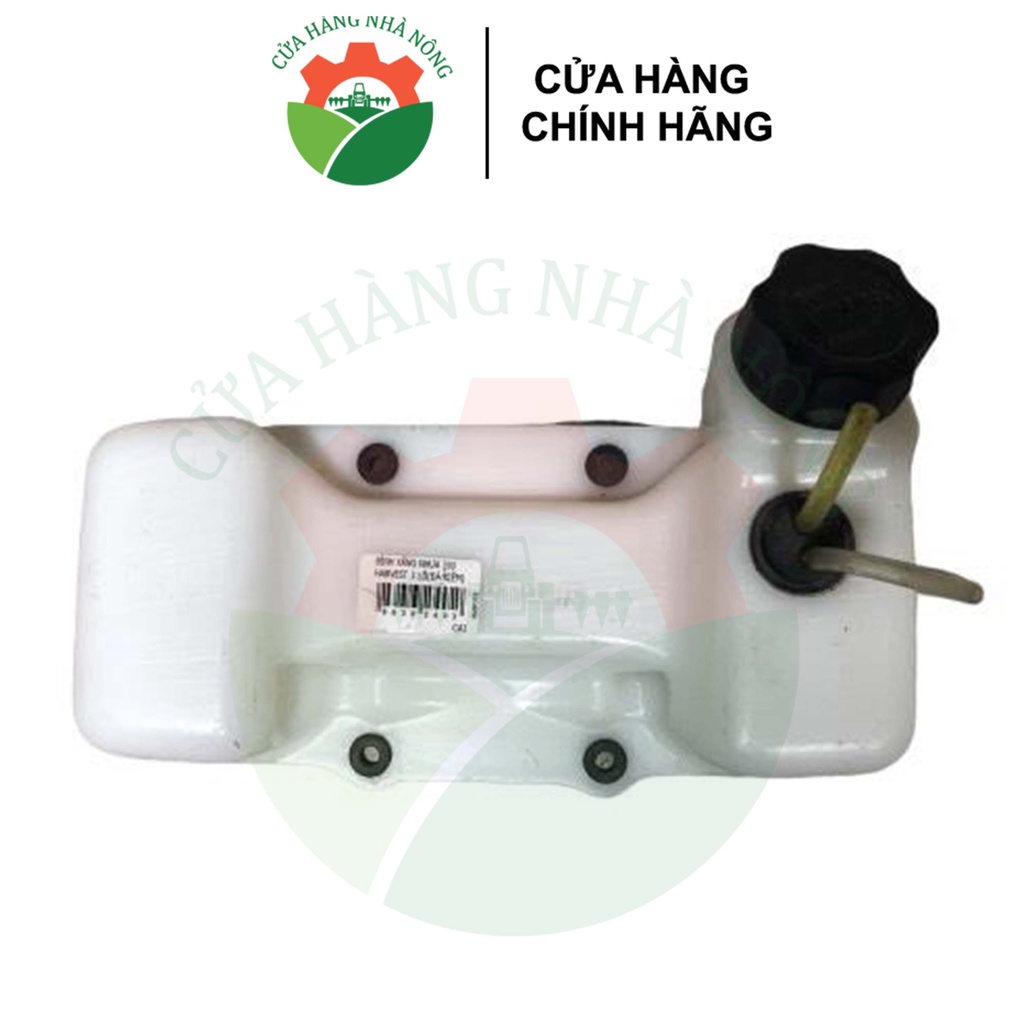 Bình xăng nhựa máy cắt cỏ 330 cổ ngắn (loại 4 ốc)