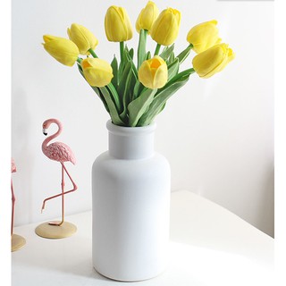 Hoa giả-hoa tulip cao cấp cành dài 35cm ảnh thật