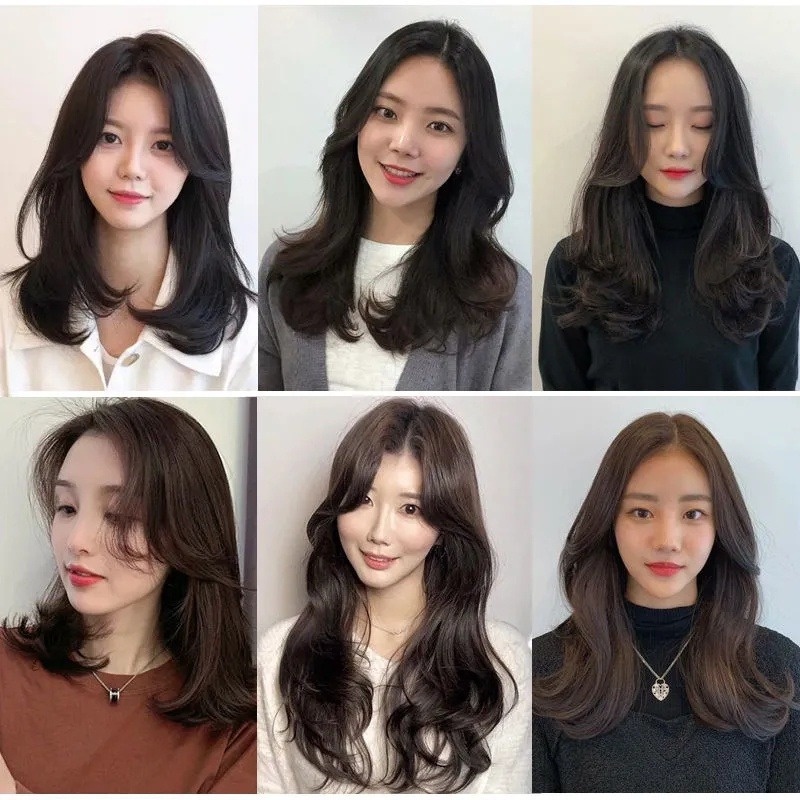 Lô uốn tóc mái hình trụ màu ngẫu nhiên cho nữ