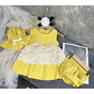 Set váy 3 chi tiết cho bé