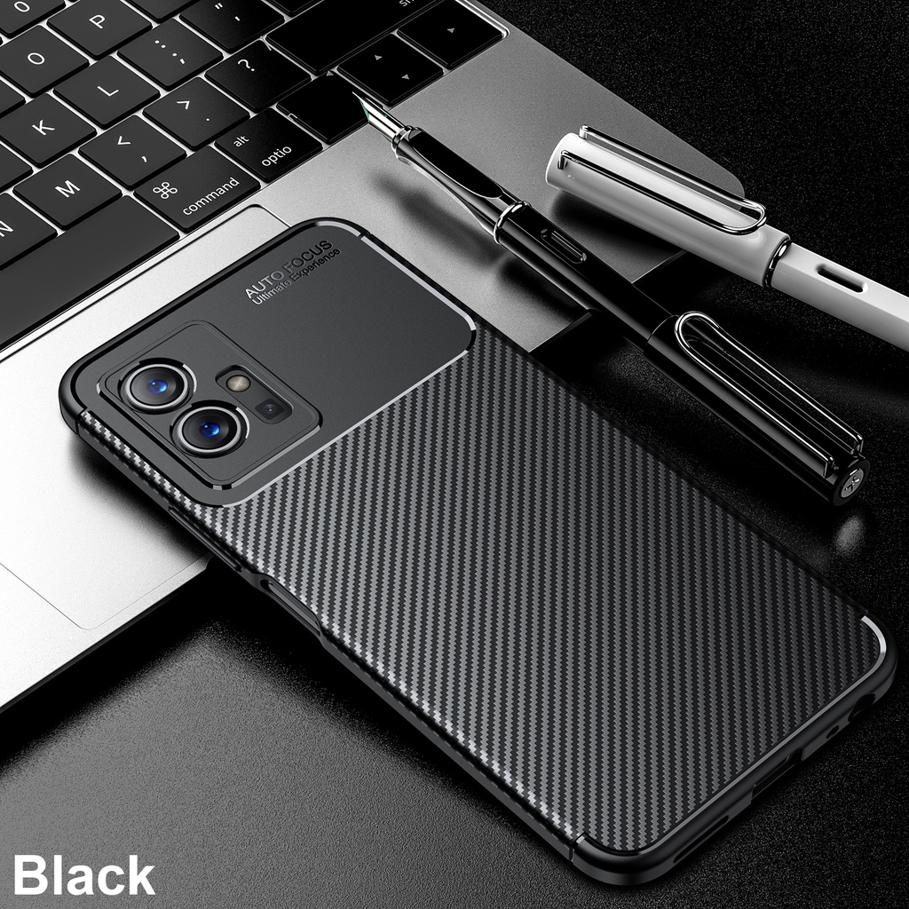 Ốp điện thoại sợi carbon mềm chống sốc bảo vệ cho VIVO T1 5G