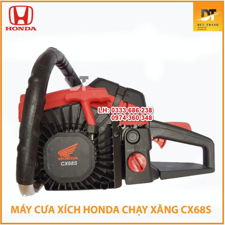 Máy cưa xích chạy xăng CX68 Honda 68cc cưa gỗ ưu việt hơn husqvarna oshima yamaha _ Nhật Việt official000