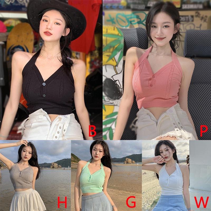 Áo Lửng Hai Dây Phong Cách Hàn Quốc Quyến Rũ Dành Cho Nữ