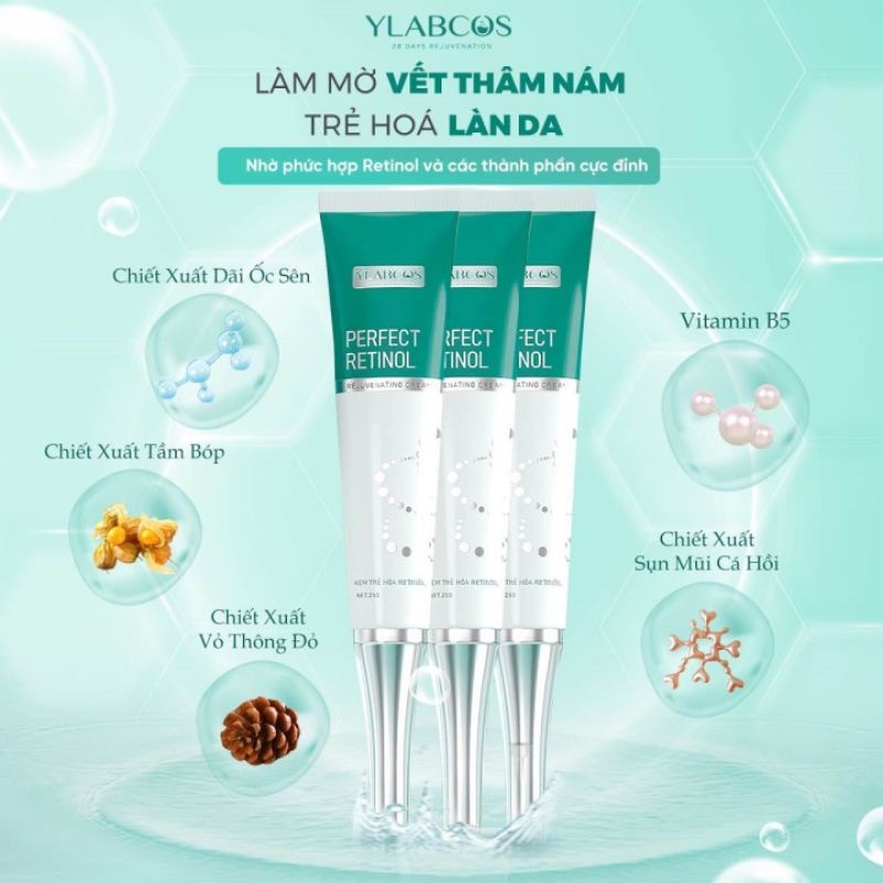 Kem trẻ hóa Retinol Ylabcos Cosmetics - Perfect Retinol Rejuvenating Cream