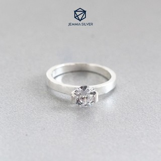 Nhẫn bạc nữ Jemmia đính đá basic - JM4072