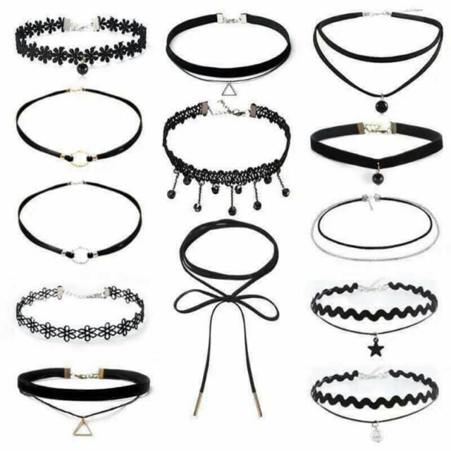 Bộ choker đeo cổ 12 món