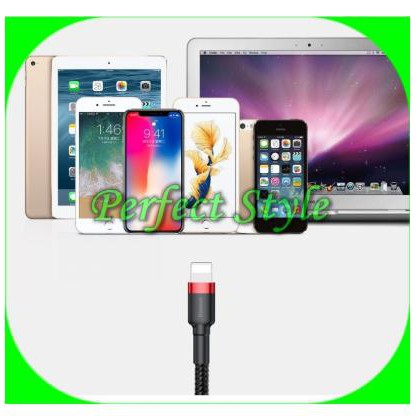 Cáp sạc nhanh Baseus chuẩn MFI của Apple cho iPhone 5/6/7/8/X/XR/XS/11 sạc nhanh 2.4A  ( Bảo hành 3 tháng )