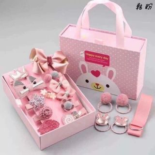 Hộp kẹp tóc 18 chi tiết cho bé