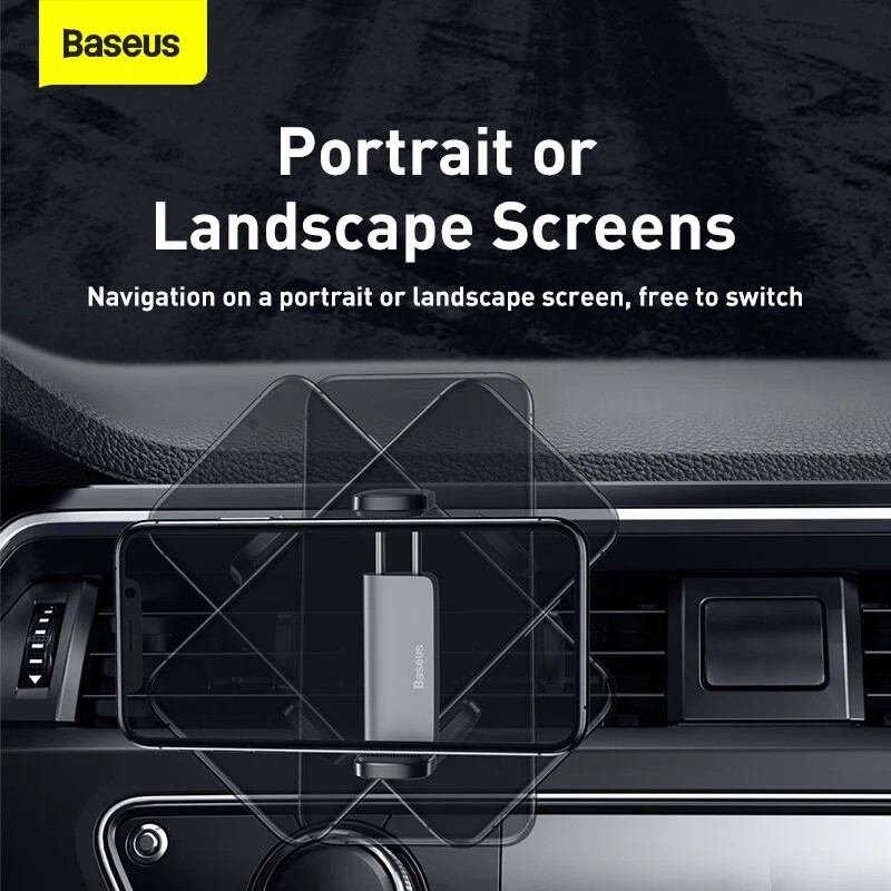 Giá đỡ điện thoại trên ô tô Baseus Steel Cannon Car Mount cho điện thoại từ 4,7-6,5 inch | BigBuy360 - bigbuy360.vn