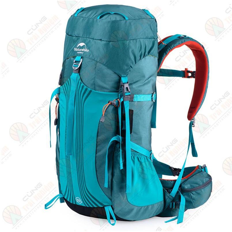 [CHÍNH HÃNG] Balo Leo núi Trợ Lực Chuyên Dụng Dã Ngoại Dung tích 55L + 5L Thoáng Khí NatureHike NH16Y020-Q