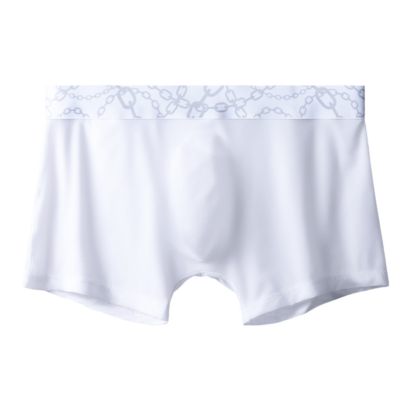 Quần lót boxer cotton lụa lạnh siêu mỏng không đường may thoáng khí thời trang mùa hè cho nam 242