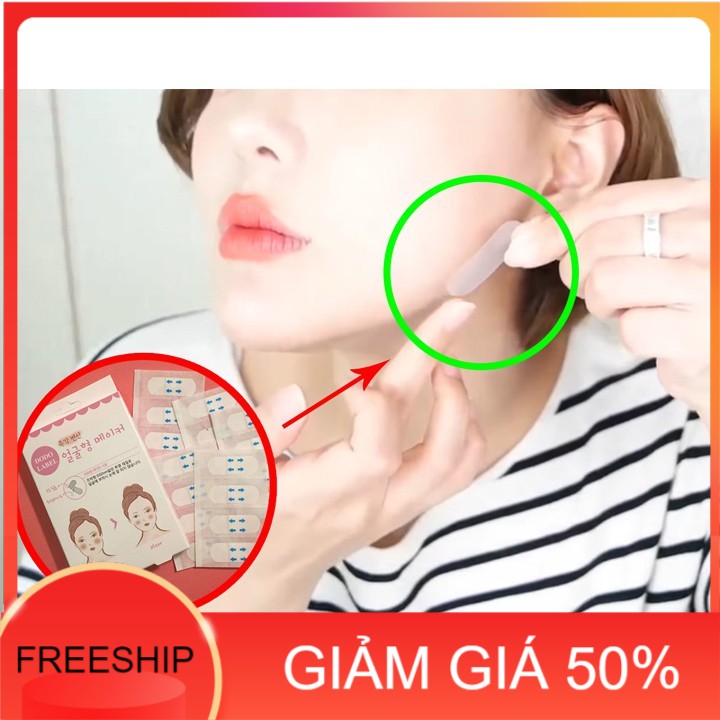 Miếng dán thon gọn mặt Dodo Label Hàn Quốc, thu gọn mặt khi trang điểm, bóp nhỏ mặt khi make up | BigBuy360 - bigbuy360.vn