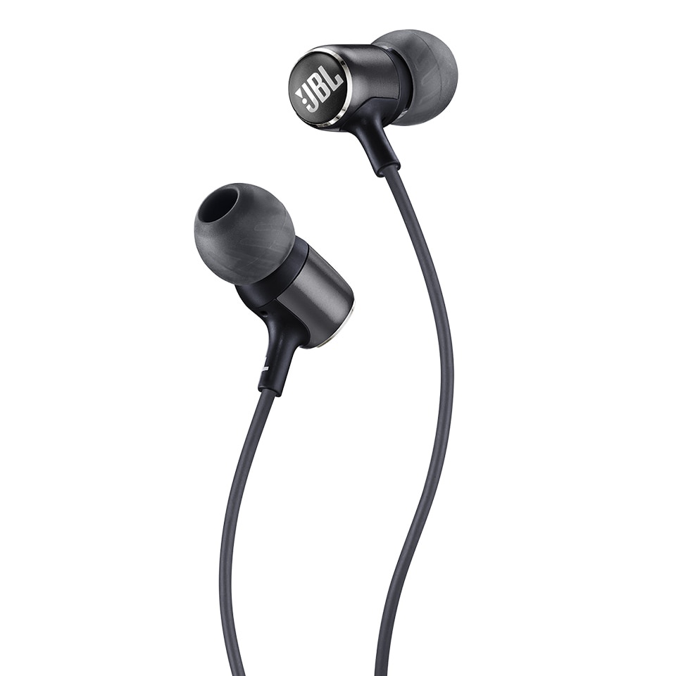 JBL Live100 Signature Sound Tai nghe trong tai 3.5mm Jack Tai nghe chơi game thể thao có dây Harman Stereo Tai nghe Bass sâu với Microphone