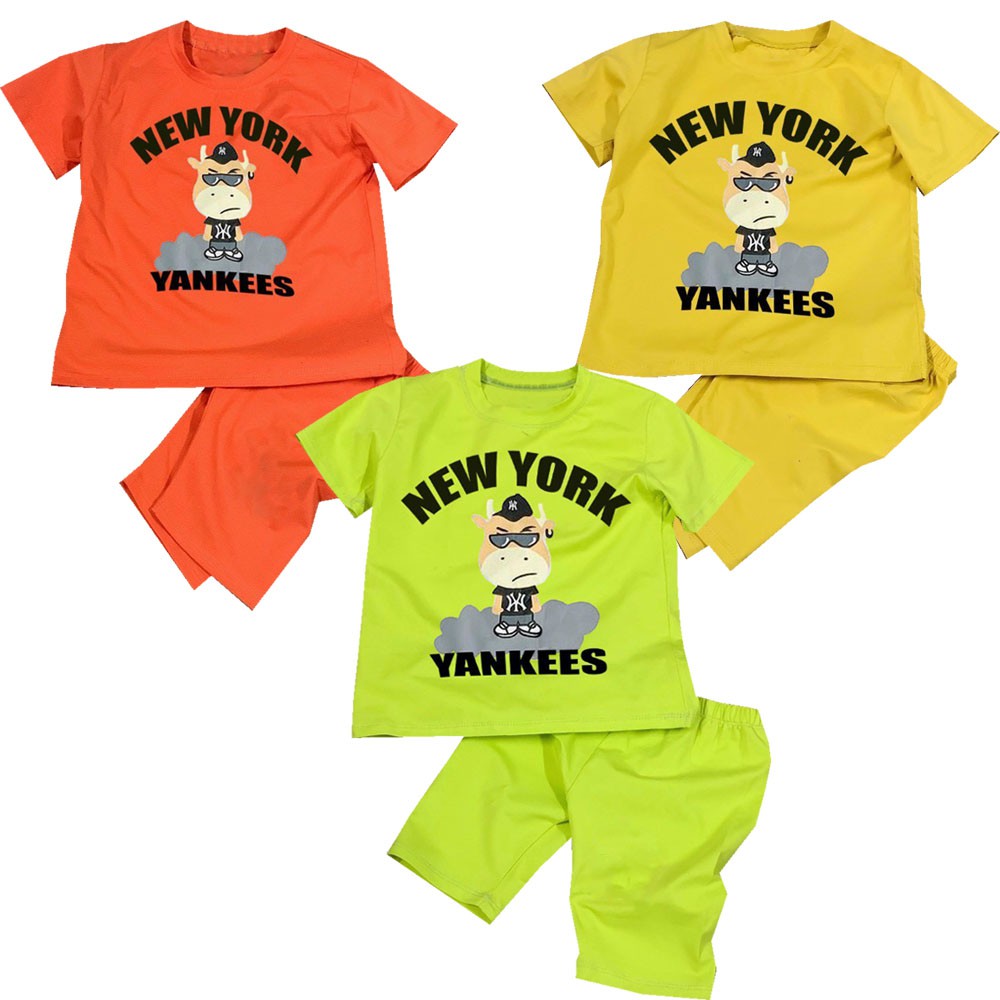 ( khuyến mãi ) Đồ bộ quần lửng ngắn tay trâu yankes.bộ bé gái Chăm sóc be từ 6kg-29kg.BDBG29. .