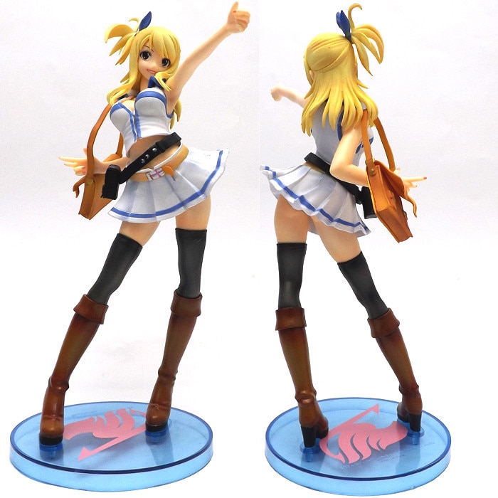 *Japan Anime Fairy Tail Lucy Heartfilia 8" Sexy Cast Off PVC Figure 1/7 scale brand New free shipping*