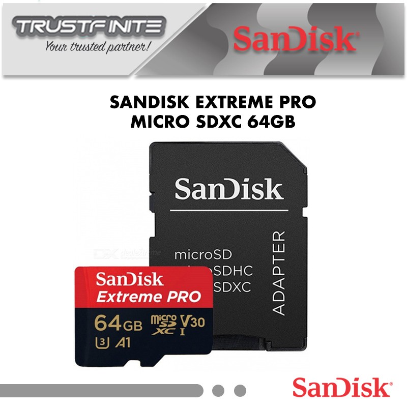 Máy Bay Điều Khiển Sandisk Extreme Pro Microsd 64gb 170mb / S A2