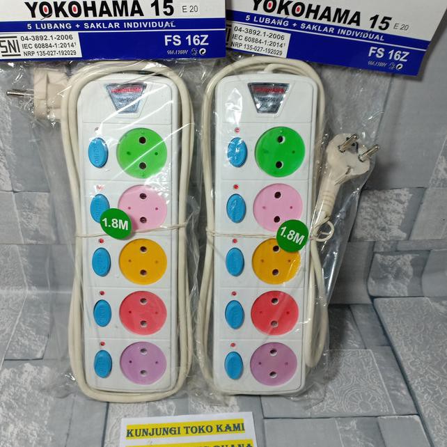 Yokohama Ổ Cắm Điện 5 Lỗ 1.8 Mét Tiện Dụng