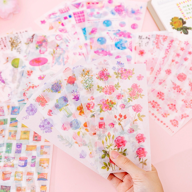Bộ 6 Miếng Dán Trang Trí Họa Tiết Hoạt Hình Cho Trang Trí