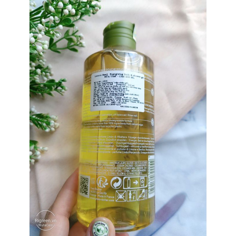 Sữa Tắm Dưỡng Da Hương Chanh - 400ml Yves Rocher