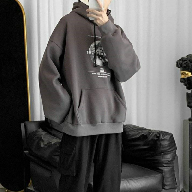 Áo nỉ tay dài có nón phong cách Hàn Quốc hợp thời trang cho nam | BigBuy360 - bigbuy360.vn