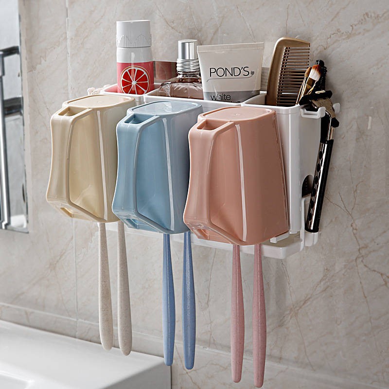 kệ lò vi sóngđời Hộp đựng bàn chải đánh răng, máy tiệt trùng, sấy khô, treo tường, không cần đục lỗ | BigBuy360 - bigbuy360.vn