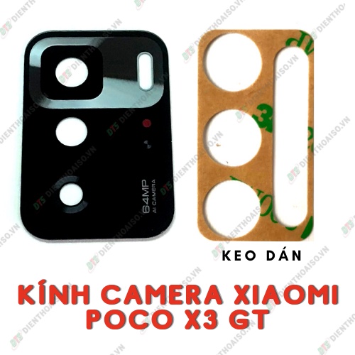 Mặt kính camera xiaomi poco x3 gt có sẵn keo