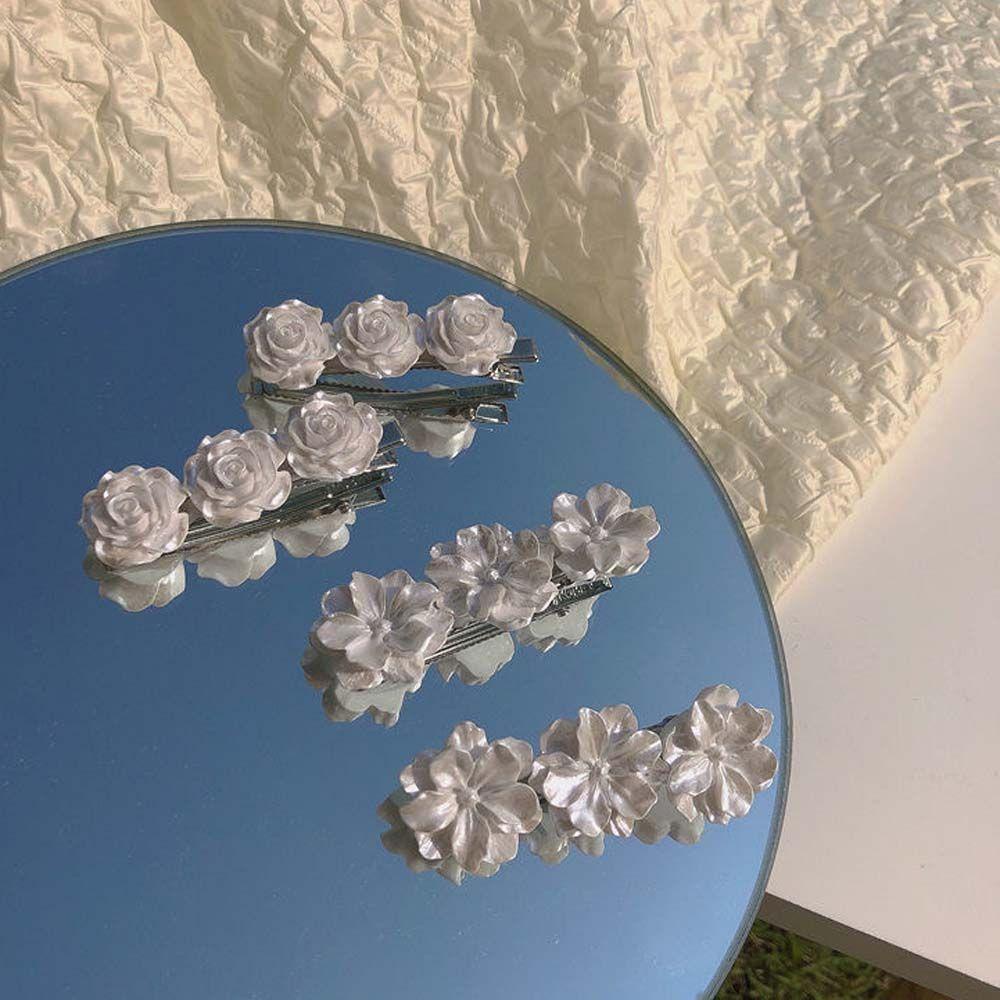 Trâm Cài Tóc Hình Hoa Trà Màu Trơn Thanh Lịch Cho Cô Dâu