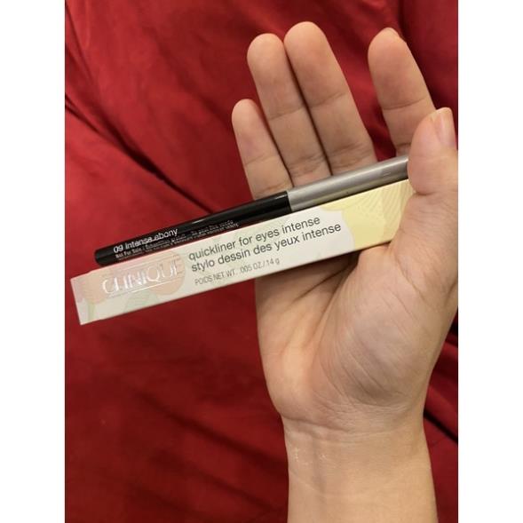 Chì kẻ mắt Clinique Quickliner for Eyes Intense # 09 Ebony Mini 0.14g
