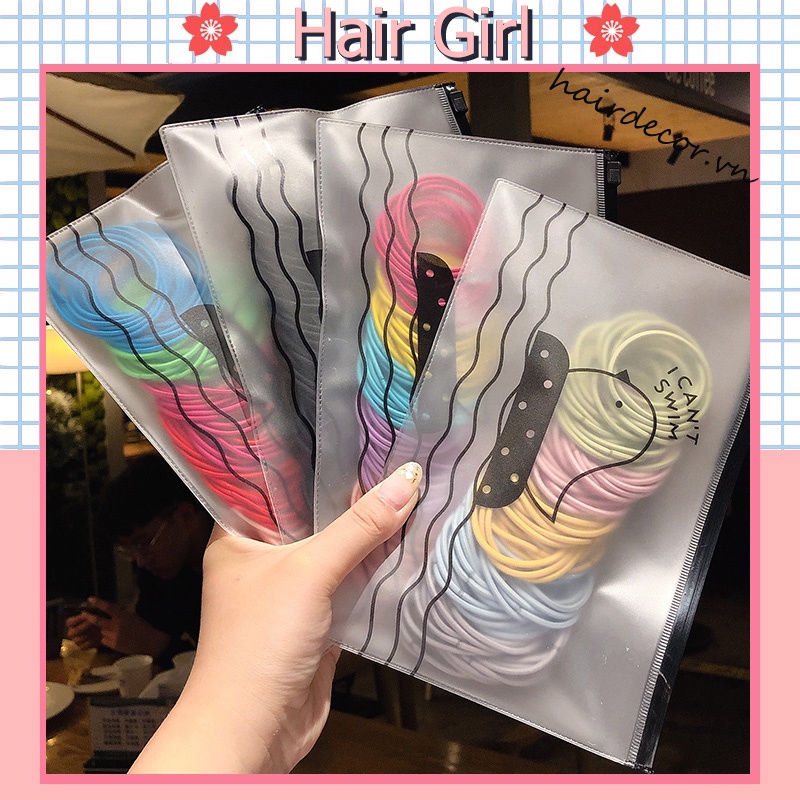 Dây Buộc Tóc Co Giãn Thiết Kế Đơn Giản