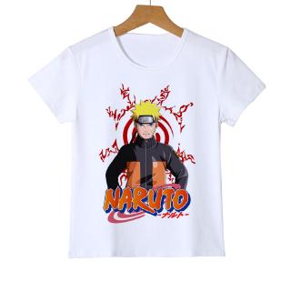 Áo Thun Tay Ngắn In Hoạt Hình Naruto Cho Bé