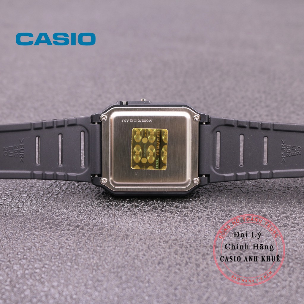 [Mã FARSBR243 giảm 15% đơn 249K] Đồng hồ nam điện tử Casio CA-53WF-1BDF dây nhựa