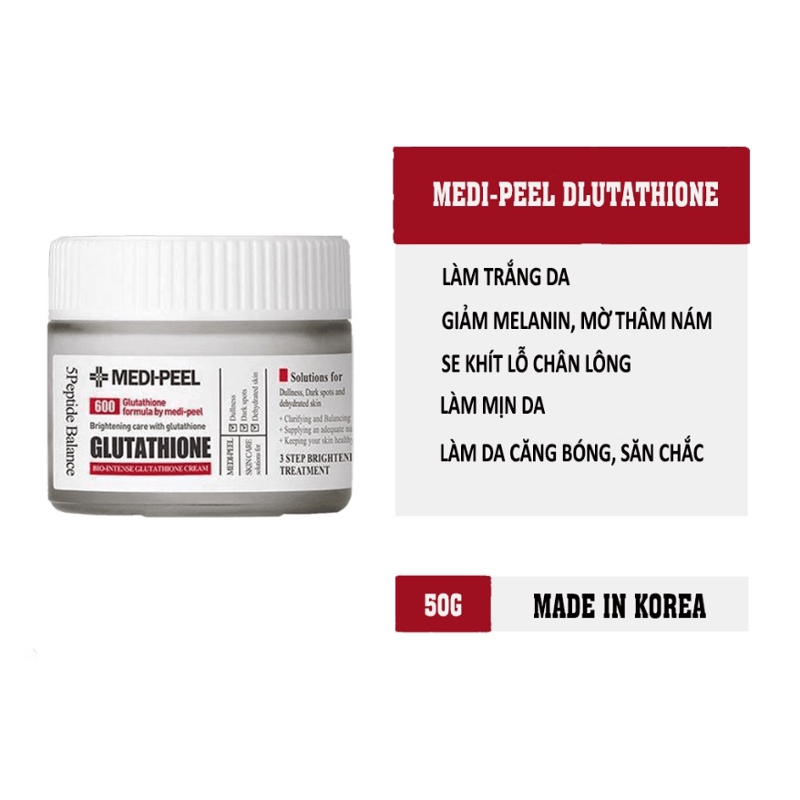 Kem dưỡng trắng da mặt Medi-Peel Bio Intense Glutathione White Cream (50g)