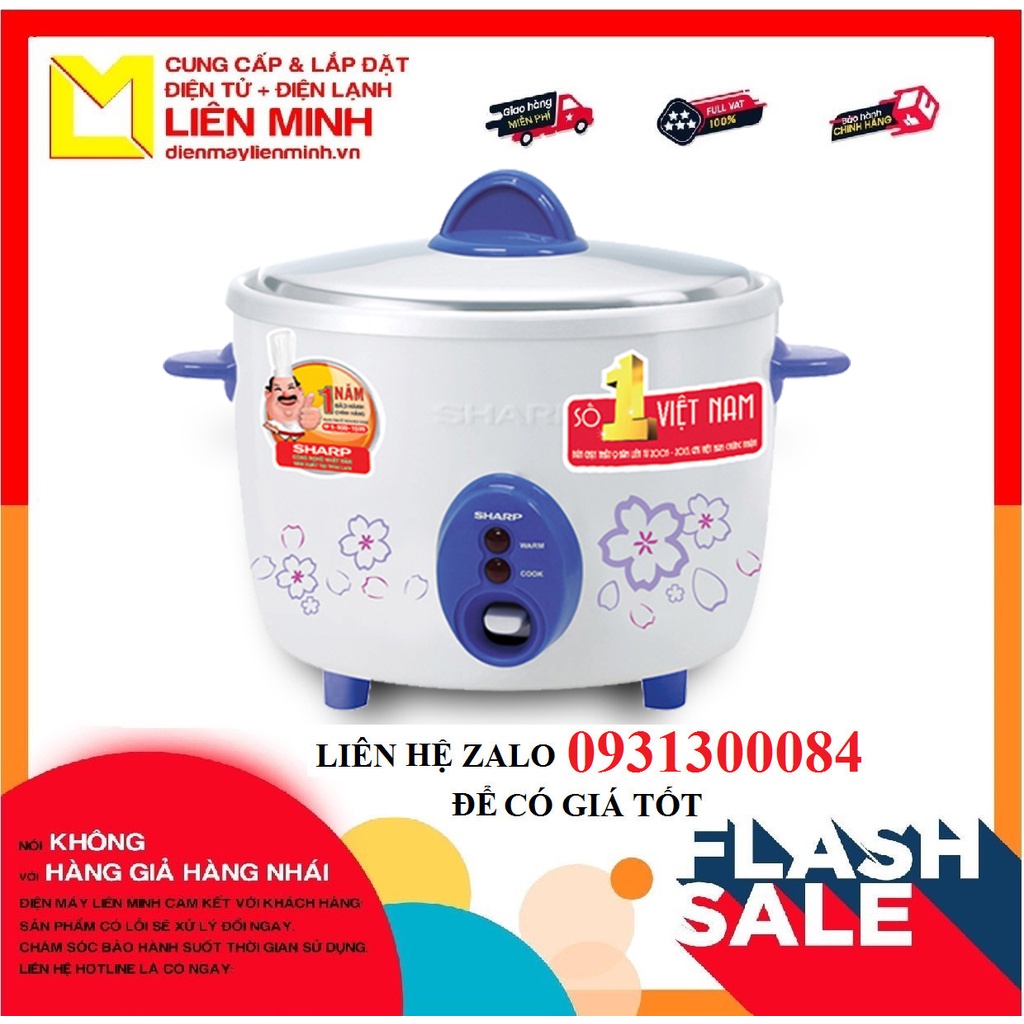 Nồi cơm điện nắp rời Sharp 2.8 lít KSH-D28V , Lòng nồi Nhôm không chống dính, (màu ngẫu nhiên)